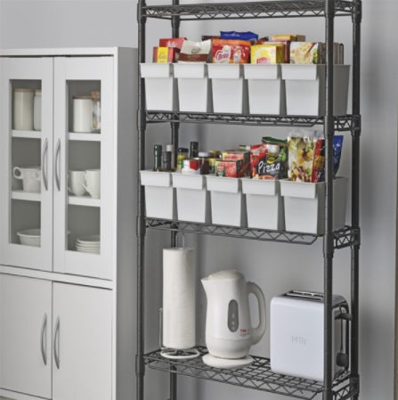 Inomata Simple storage box slim, grey