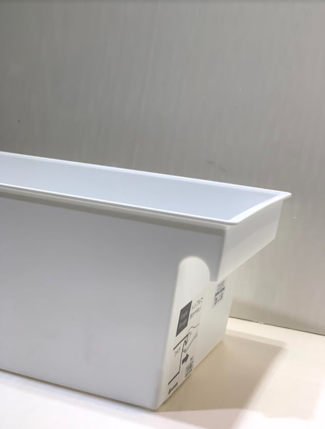 Inomata Simple storage box wide, white