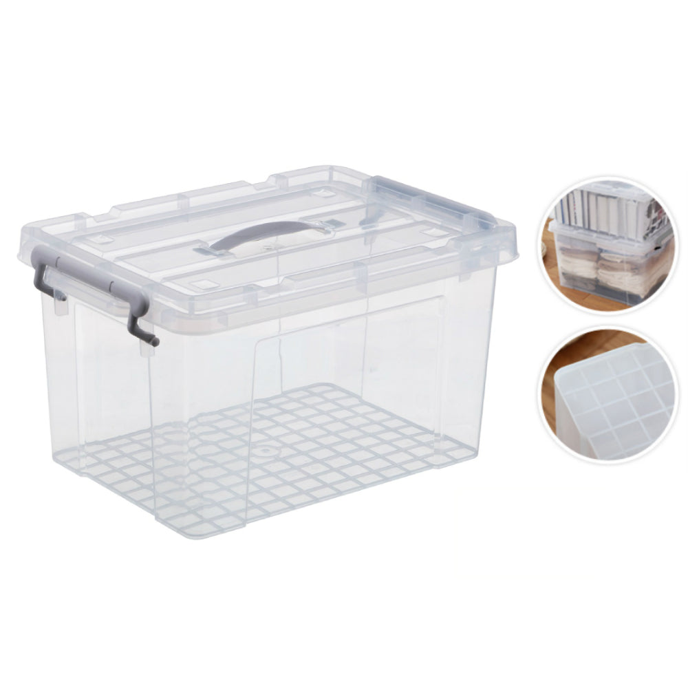(Pre-order) 20L Multi Purpose Plastic Storage Box with Lock (44 x 30 x 25cm)